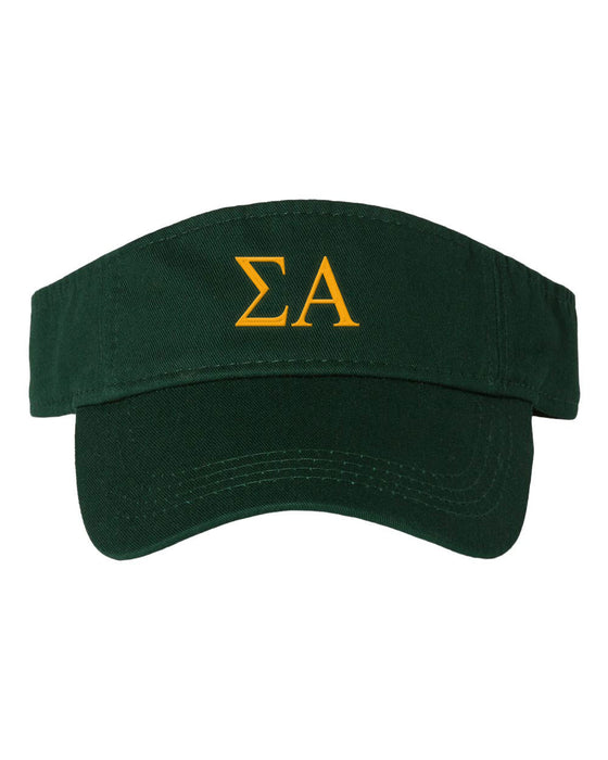 Sigma Alpha Greek Letter Visor Sigma Alpha Greek Letter Visor