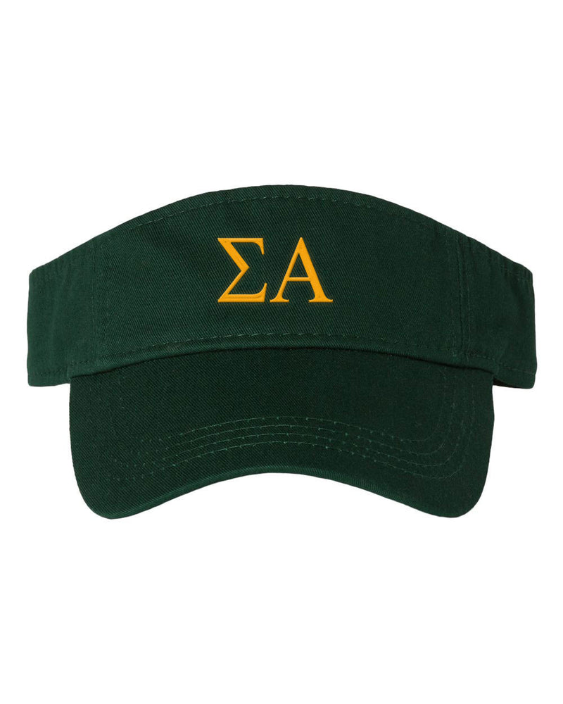 Sigma Alpha Greek Letter Visor Sigma Alpha Greek Letter Visor