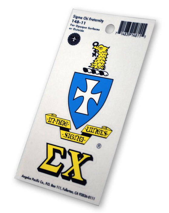 Sigma Chi Crest Shield Decal Sigma Chi Crest - Shield Decal