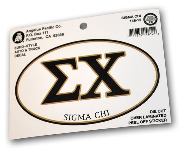 Sigma Chi Euro Decal Sigma Chi Euro Decal