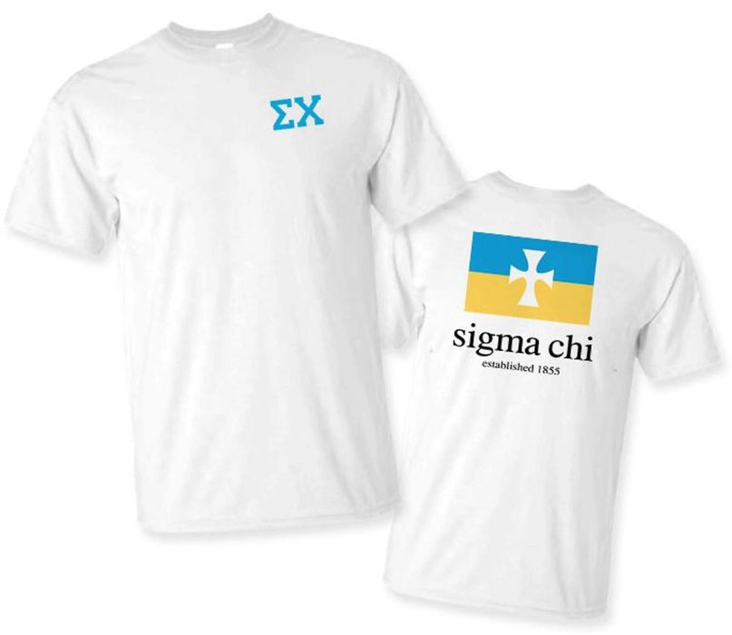 Greekgear Sigma Chi Flag T Shirts Sigma Chi Flag T-shirts