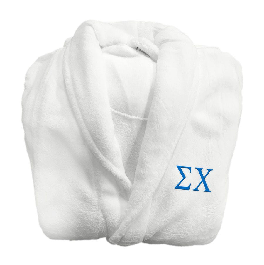 Sigma Chi Fraternity Lettered Bathrobe Sigma Chi Fraternity Lettered Bathrobe