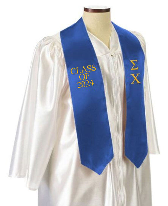 Sigma Chi Embroidered Graduation Sash Stole Sigma Chi Embroidered Graduation Sash Stole