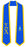 Discount Sigma Chi Greek 2 Tone Lettered Graduation Sash Stole DISCOUNT-Sigma Chi Greek 2 Tone Lettered Graduation Sash Stole
