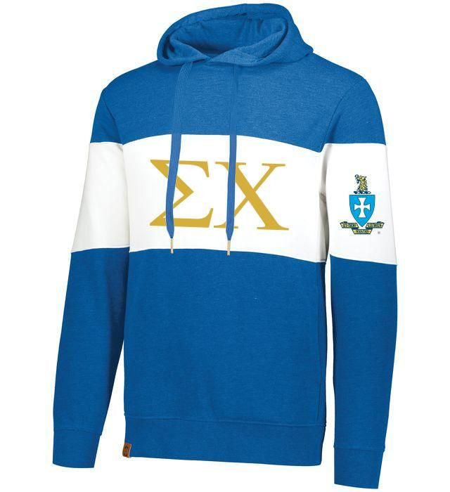 Sigma Chi Ivy League Hoodie W Crest On Left Sleeve Sigma Chi Ivy League Hoodie W Crest On Left Sleeve