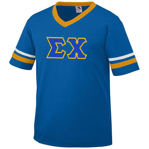 Sigma Chi DISCOUNT-Sigma Chi Jersey With Greek Applique Letters