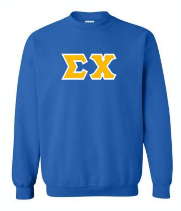 Sigma Chi Lettered Crewneck Sweatshirt Sigma Chi Lettered Crewneck Sweatshirt