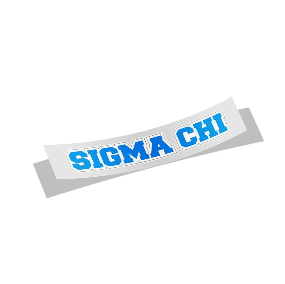Sigma Chi Long Window Sticker Sigma Chi Long Window Sticker