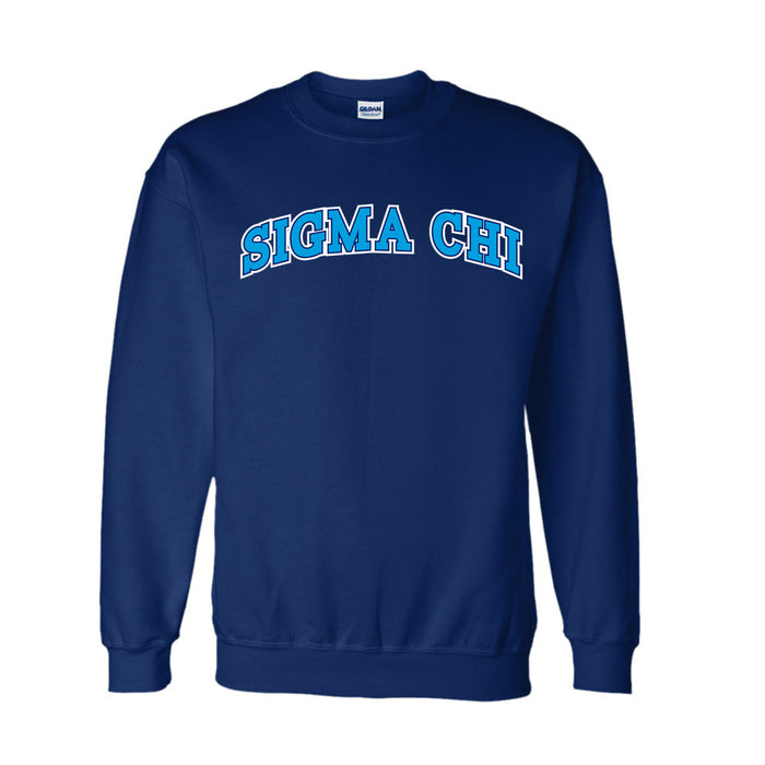 Sigma Chi 2 Color Letterman Crewneck Sigma Chi 2 Color Letterman Crewneck