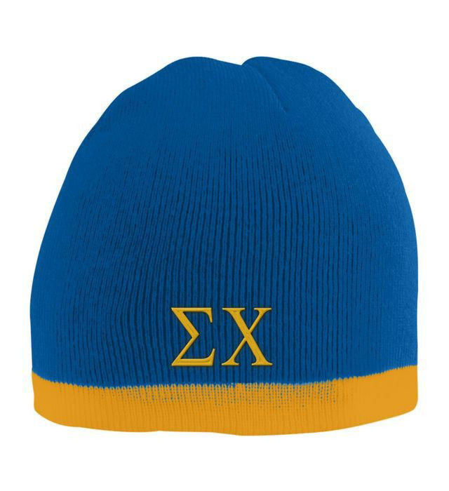 Sigma Chi Two Tone Knit Beanie Sigma Chi Two Tone Knit Beanie