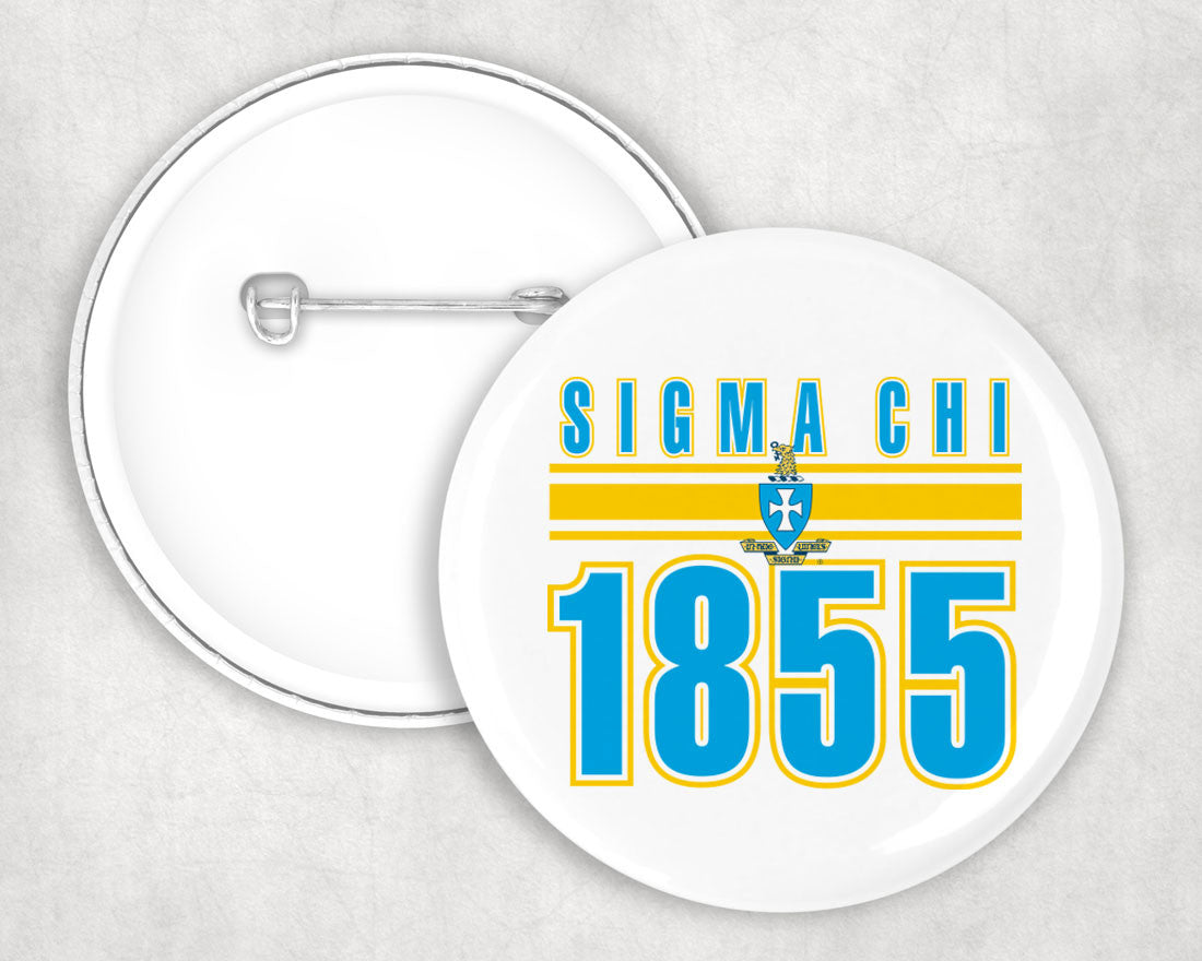 Sigma Chi Est Year Button Sigma Chi Est Year Button