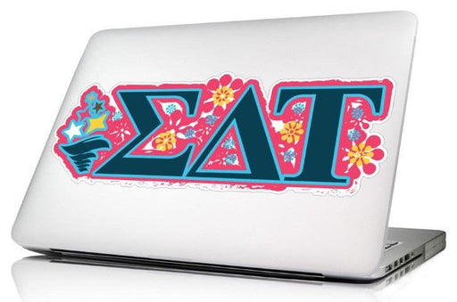 Sigma Delta Tau 10.5 x 4.5 Laptop Skin/Wall Decal