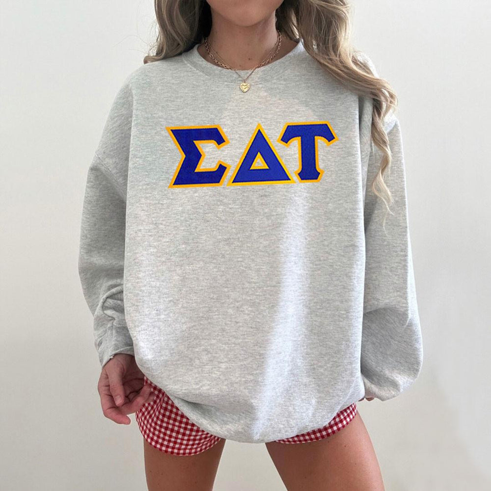Sigma Delta Tau 2 Day Ship Twill Crewneck Sweatshirt Sigma Delta Tau - 2 Day Ship Twill Crewneck Sweatshirt