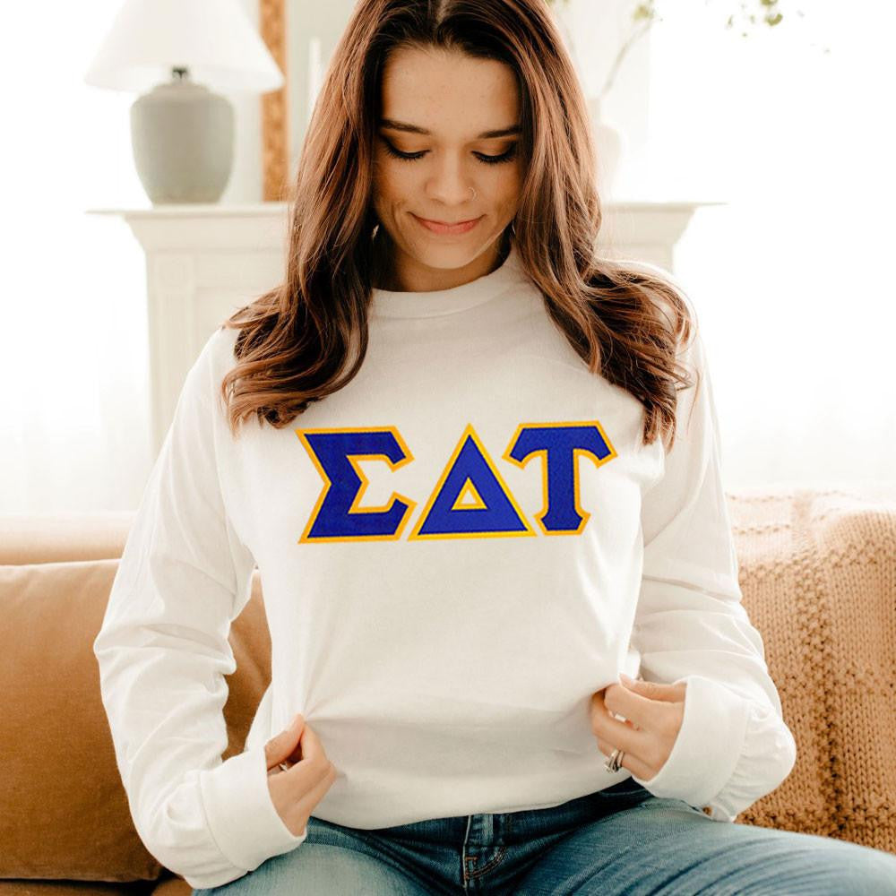 Sigma Delta Tau 2 Day Ship Twill Long Sleeve Tee Sigma Delta Tau - 2 Day Ship Twill Long Sleeve Tee