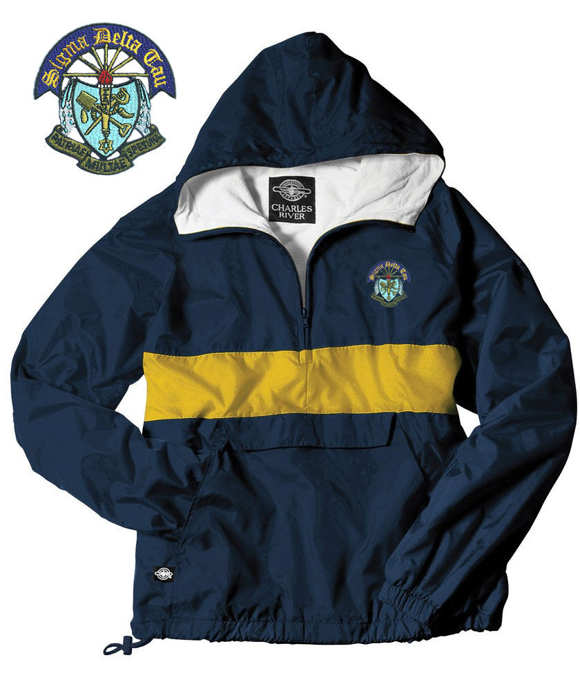 Sigma Delta Tau Anorak Sigma Delta Tau Windbreaker Pullover
