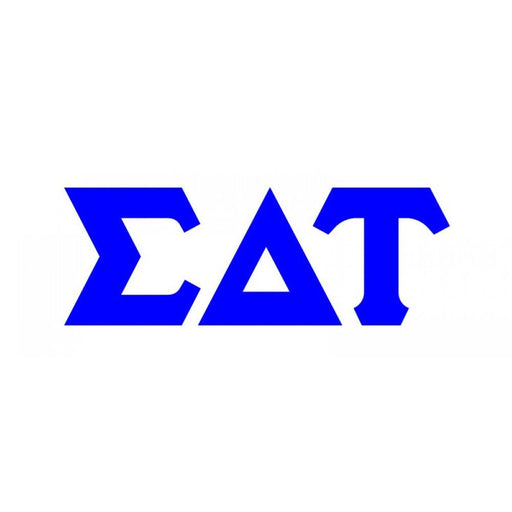 Sigma Delta Tau Big Greek Letter Window Sticker Decal
