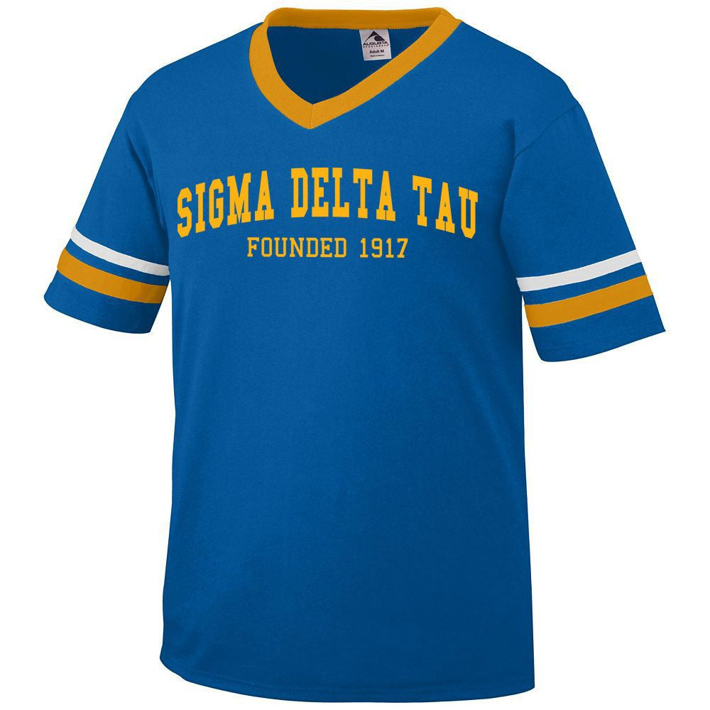 Sigma Delta Tau Boyfriend Style Founders Jersey Sigma Delta Tau Boyfriend Style Founders Jersey