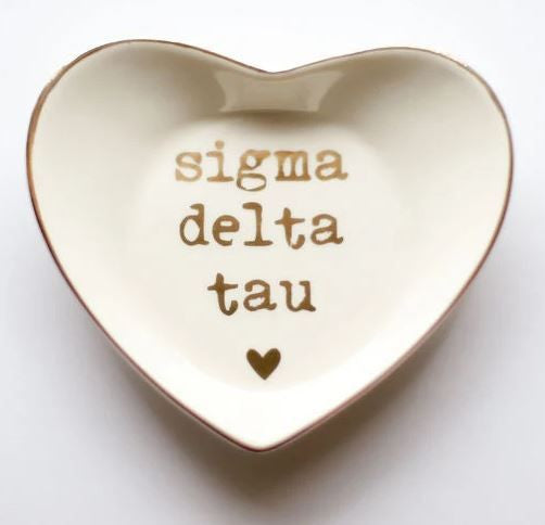 Sigma Delta Tau Ceramic Ring Dish Sigma Delta Tau Ceramic Ring Dish
