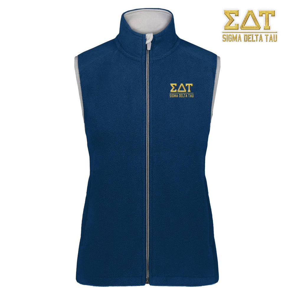 Sigma Delta Tau Chill Fleece Vest Sigma Delta Tau Chill Fleece Vest
