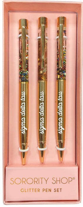 Sigma Delta Tau Glitter Pens (set Of 3) Sigma Delta Tau Glitter Pens (Set of 3)
