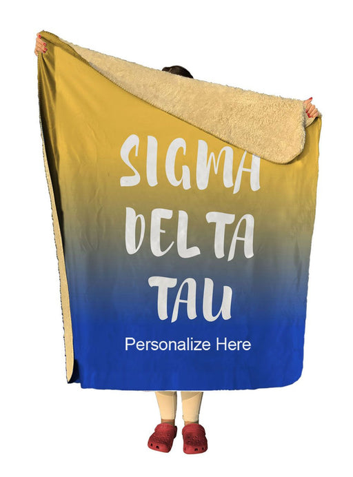Sigma Delta Tau Sigma Delta Tau Gradient Sherpa Lap Blanket