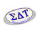 Sigma Delta Tau Greek Letter Oval Decal Sigma Delta Tau Greek Letter Oval Decal