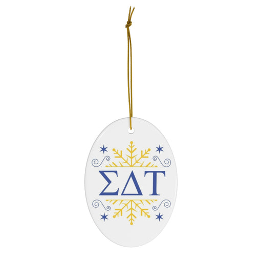 Sigma Delta Tau Sigma Delta Tau Holiday Color Snowflake Christmas Ornaments