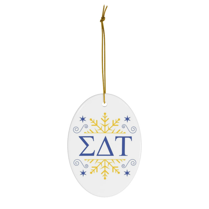 Sigma Delta Tau Holiday Color Snowflake Christmas Ornaments Sigma Delta Tau Holiday Color Snowflake Christmas Ornaments