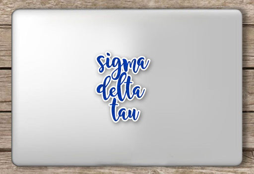 Kappa Kappa Gamma Sigma Delta Tau Script Sticker