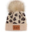 Sigma Delta Tau Leopard Print Knit Pom Pom Beanies Sigma Delta Tau Leopard Print Knit Pom Pom Beanies
