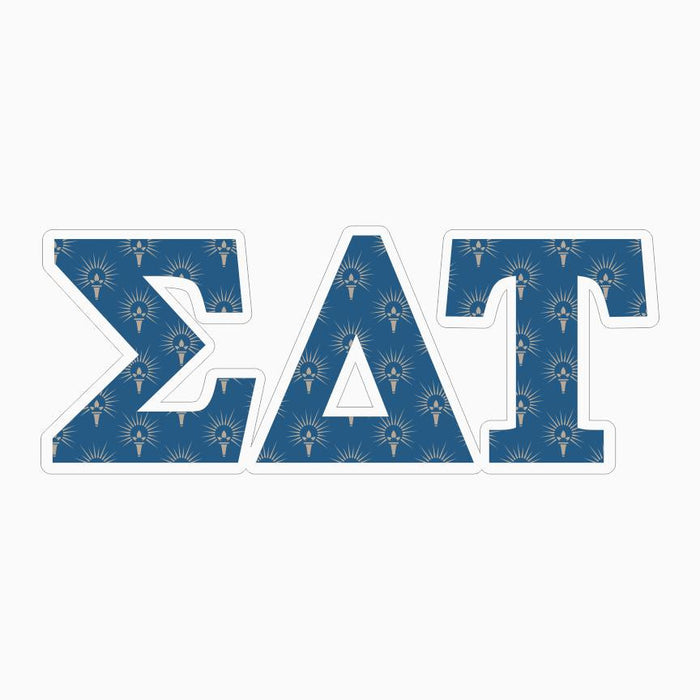 Sigma Delta Tau Mascot Greek Letter Sticker 2.5" Tall Sigma Delta Tau Mascot Greek Letter Sticker - 2.5