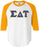 Discount Sigma Delta Tau Lettered Raglan Shirt DISCOUNT-Sigma Delta Tau Lettered Raglan Shirt