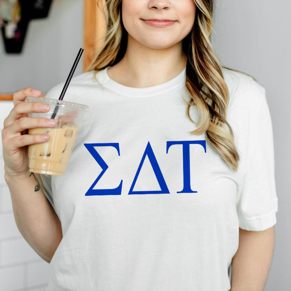 Printify Sigma Delta Tau Lettered Tees $24.95! Sigma Delta Tau Lettered Tees - $24.95!