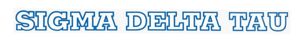 Sigma Delta Tau Long Window Decals Stickers Sigma Delta Tau Long Window Decals Stickers