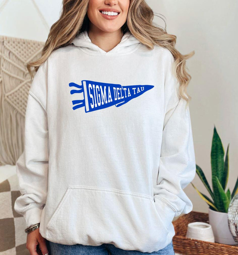 Sigma Delta Tau Pennant Hooded Sweatshirt Sigma Delta Tau Pennant Hooded Sweatshirt