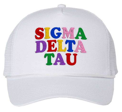 Kappa Kappa Gamma Sigma Delta Tau Rainbow Trucker Hat