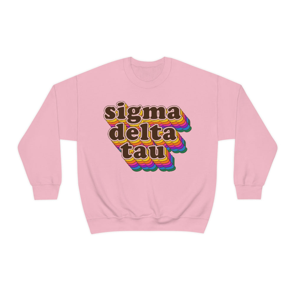 Sigma Delta Tau Retro Maya Crewneck Sweatshirts Sigma Delta Tau Retro Maya Crewneck Sweatshirts