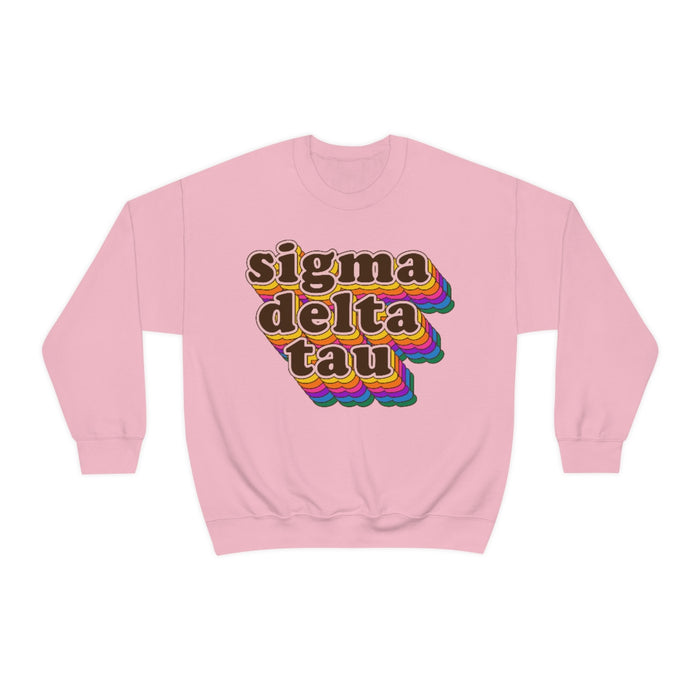 Sigma Delta Tau Retro Maya Crewneck Sweatshirts Sigma Delta Tau Retro Maya Crewneck Sweatshirts