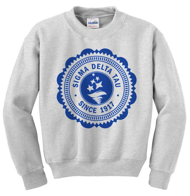 Sigma Delta Tau Seal Crewneck Sweatshirt Sigma Delta Tau Seal Crewneck Sweatshirt
