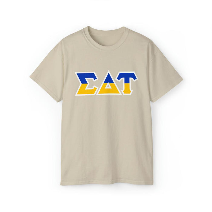 Sigma Delta Tau Two Toned Greek Lettered T Shirts Sigma Delta Tau Two Toned Greek Lettered T-shirts