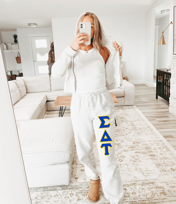 Sigma Delta Tau Lettered Sweatpants Sigma Delta Tau Lettered Sweatpants
