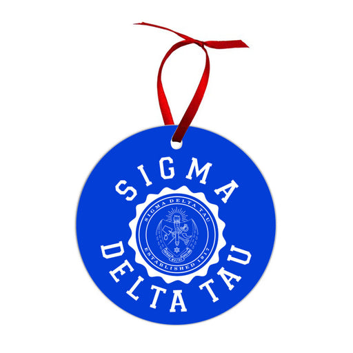 Sigma Delta Tau Sigma Delta Tau Shield  Christmas Ornaments