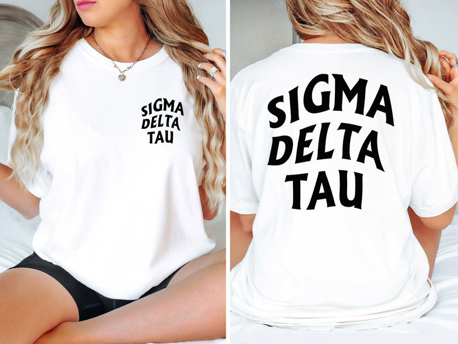 Sigma Delta Tau Social Tee Sigma Delta Tau Social Tee