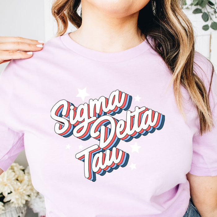 Sigma Delta Tau Flashback Tees Sigma Delta Tau Flashback Tees