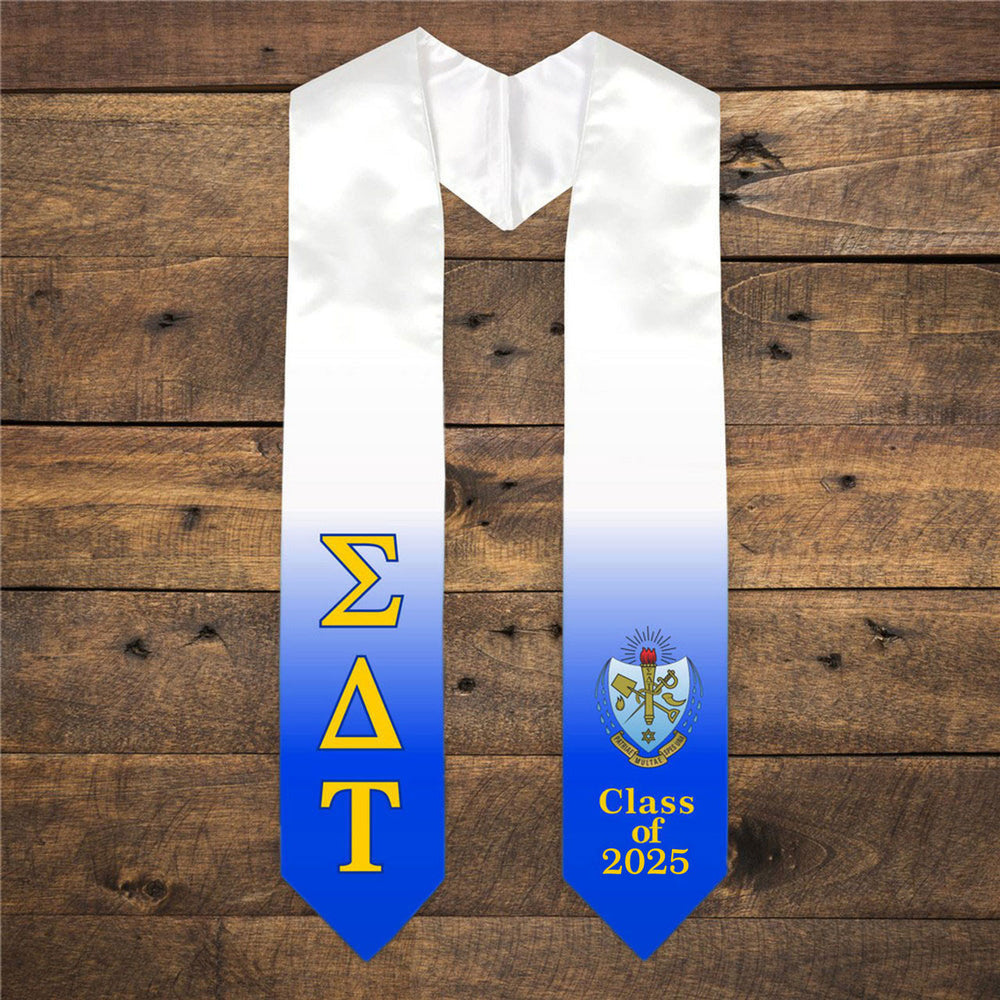 Sigma Delta Tau Extra Fancy Greek Class Of Graduation Stole Sigma Delta Tau Extra Fancy Greek Class Of  Graduation Stole