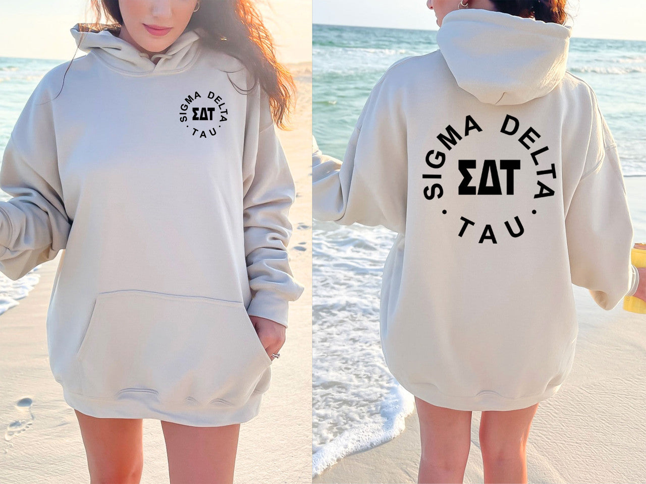 Sigma Delta Tau Circle Hoodie Sigma Delta Tau Circle Hoodie