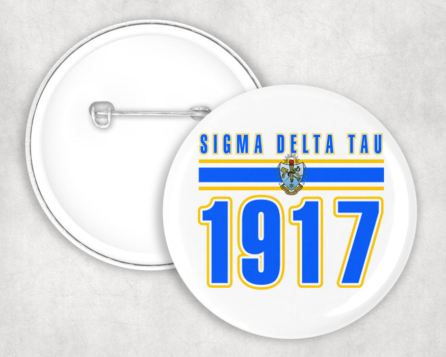 Sigma Delta Tau Stripe Est Pin Buttons Sigma Delta Tau Stripe Established Pin Buttons