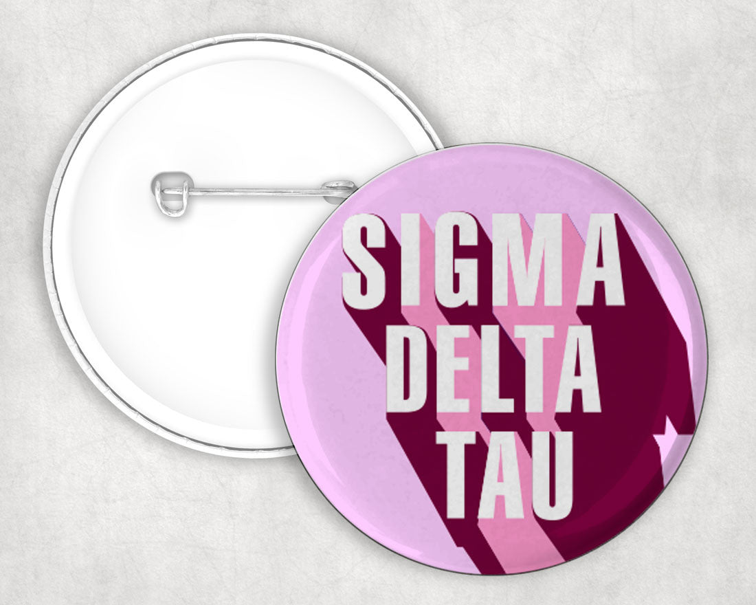 Sigma Delta Tau 3d Button Pin Buttons Sigma Delta Tau 3D Button Pin Buttons