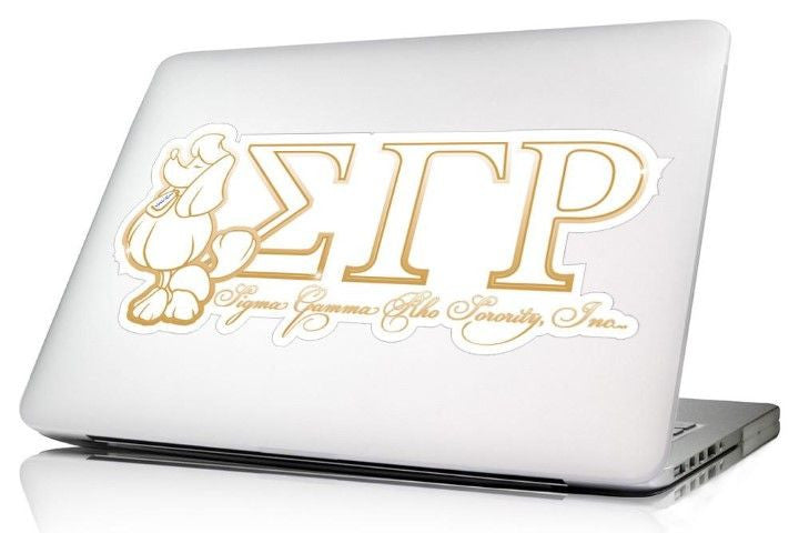 Sigma Gamma Rho 10 X 8 Laptop Skin/wall Decal Sigma Gamma Rho 10.5 x 4.5 Laptop Skin/Wall Decal