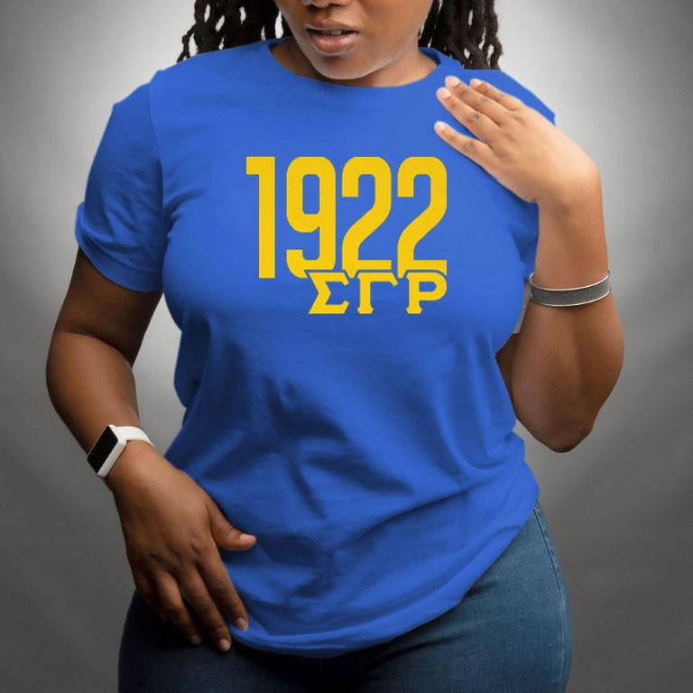 Printify Sigma Gamma Rho 1922 Tees Sigma Gamma Rho 1922 Tees